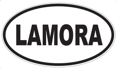 LAMORA - Oval Magnet