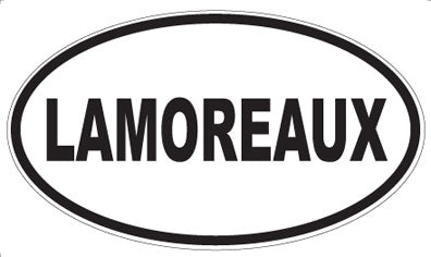 LAMOREAUX - Oval Magnet