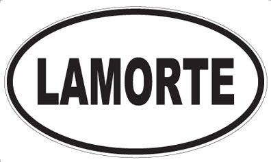 LAMORTE - Oval Sticker