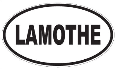 LAMOTHE - Oval Sticker