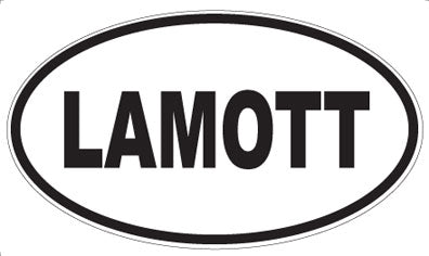 LAMOTT - Oval Sticker