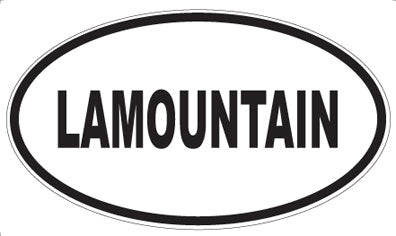 LAMOUNTAIN - Oval Sticker