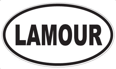 LAMOUR - Oval Magnet