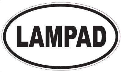 LAMPAD - Oval Sticker