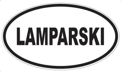 LAMPARSKI - Oval Magnet