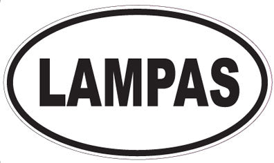 LAMPAS - Oval Sticker