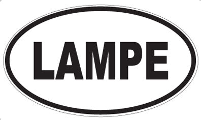 LAMPE - Oval Sticker