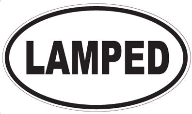 LAMPED - Oval Sticker