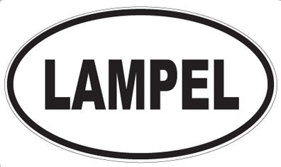 LAMPEL - Oval Sticker