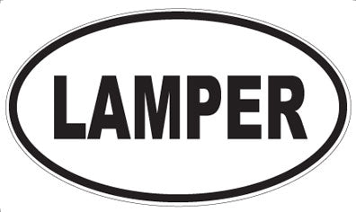 LAMPER - Oval Sticker