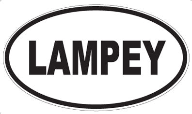 LAMPEY - Oval Sticker