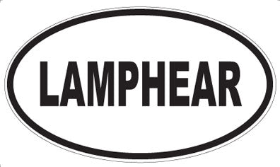 LAMPHEAR - Oval Sticker