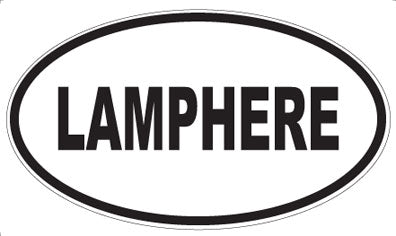 LAMPHERE - Oval Sticker