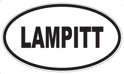 LAMPITT - Oval Sticker
