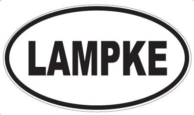 LAMPKE - Oval Magnet