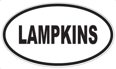 LAMPKINS - Oval Magnet