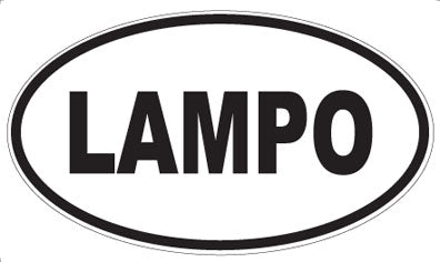 LAMPO - Oval Sticker