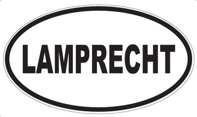 LAMPRECHT - Oval Sticker
