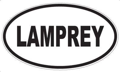LAMPREY - Oval Sticker