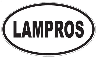 LAMPROS - Oval Sticker