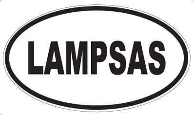 LAMPSAS - Oval Magnet