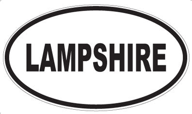 LAMPSHIRE - Oval Sticker