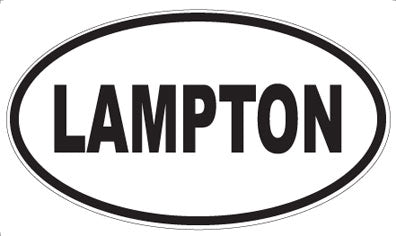 LAMPTON - Oval Sticker