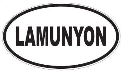 LAMUNYON - Oval Magnet