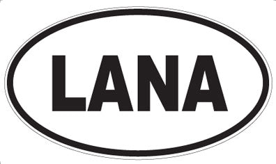LANA - Oval Sticker