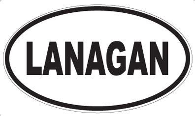 LANAGAN - Oval Sticker
