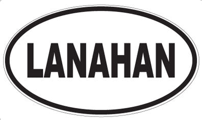 LANAHAN - Oval Sticker
