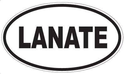 LANATE - Oval Sticker