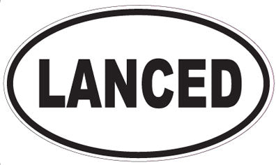 LANCED - Oval Sticker