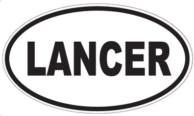 LANCER - Oval Sticker