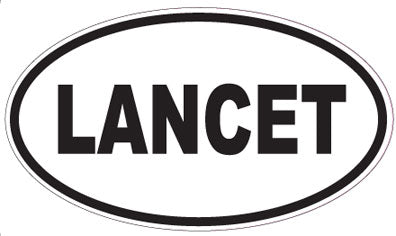 LANCET - Oval Sticker