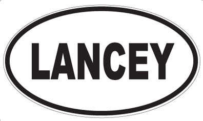 LANCEY - Oval Sticker