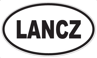 LANCZ - Oval Sticker