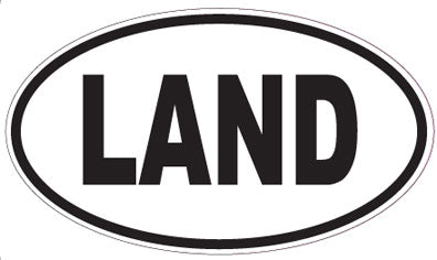 LAND - Oval Sticker