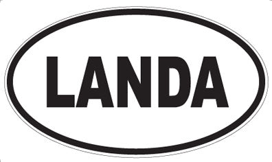 LANDA - Oval Sticker