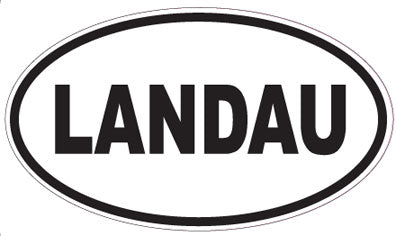 LANDAU - Oval Sticker