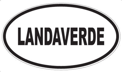 LANDAVERDE - Oval Sticker