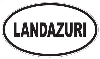 LANDAZURI - Oval Magnet