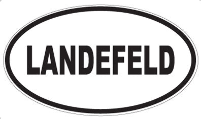 LANDEFELD - Oval Magnet