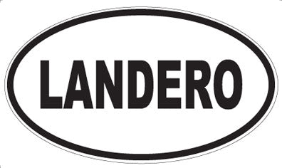 LANDERO - Oval Magnet