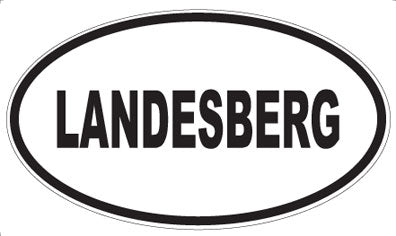 LANDESBERG - Oval Magnet