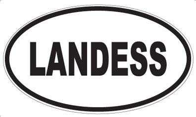 LANDESS - Oval Magnet