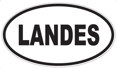 LANDES - Oval Magnet