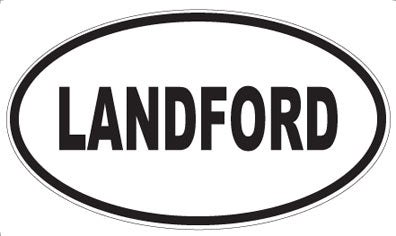 LANDFORD - Oval Sticker