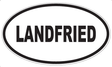 LANDFRIED - Oval Magnet
