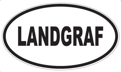 LANDGRAF - Oval Sticker